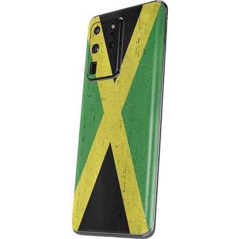 Jamaica Flag Distressed Galaxy S20 Ultra 5G Skin