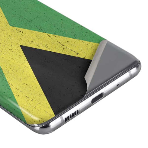 Jamaica Flag Distressed Galaxy S20 Ultra 5G Skin