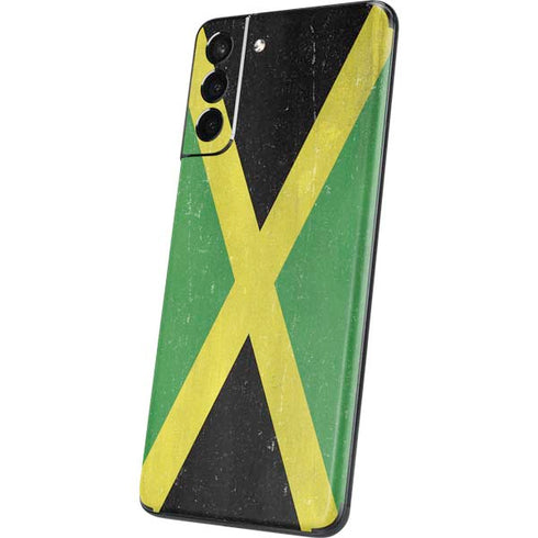Jamaica Flag Distressed Galaxy S21 5G Skin