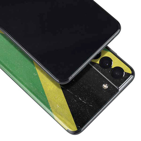 Jamaica Flag Distressed Galaxy S21 Plus 5G Skin