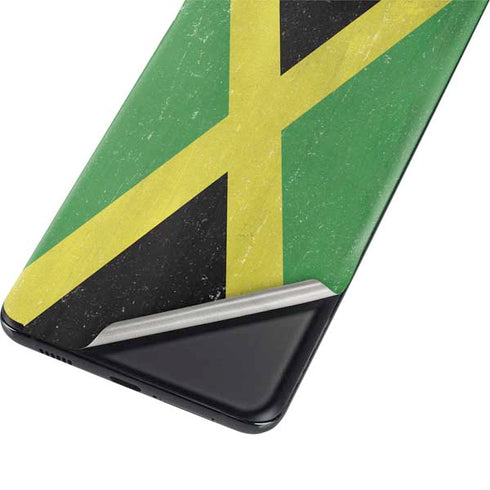 Jamaica Flag Distressed Galaxy S21 Plus 5G Skin