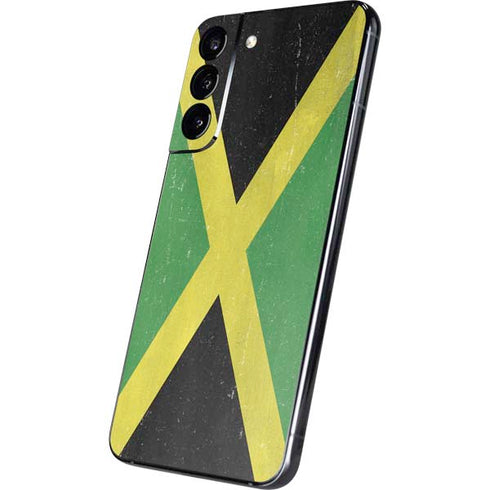 Jamaica Flag Distressed Galaxy S22 Plus Skin