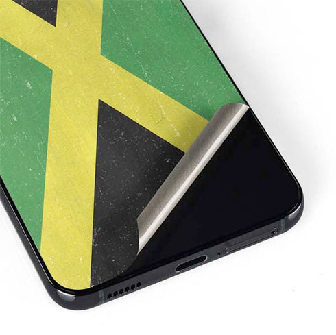 Jamaica Flag Distressed Galaxy S22 Plus Skin