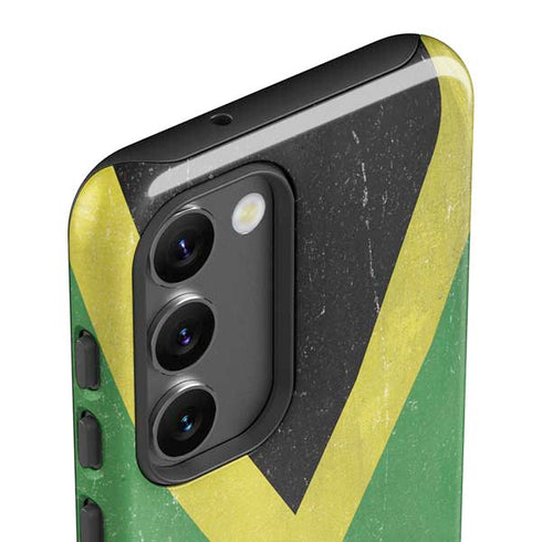 Jamaica Flag Distressed Galaxy S23 Pro Case