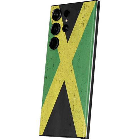 Jamaica Flag Distressed Galaxy S23 Ultra Skin