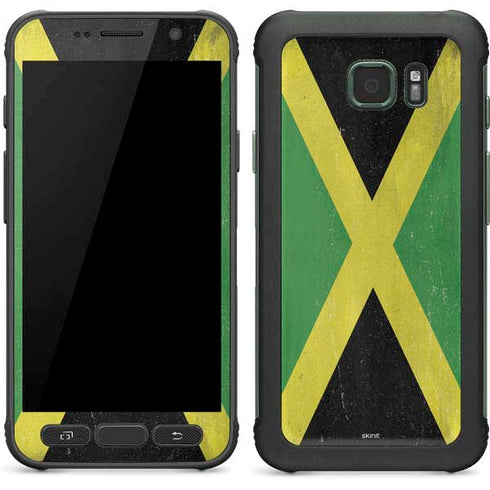 Jamaica Flag Distressed Galaxy S7 Active Skin