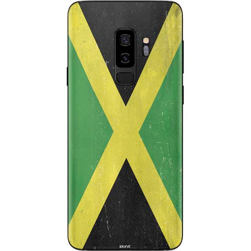 Jamaica Flag Distressed Galaxy S9 Plus Skin