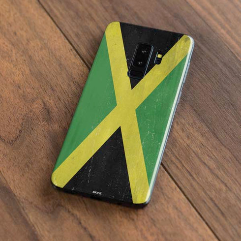Jamaica Flag Distressed Galaxy S9 Plus Skin