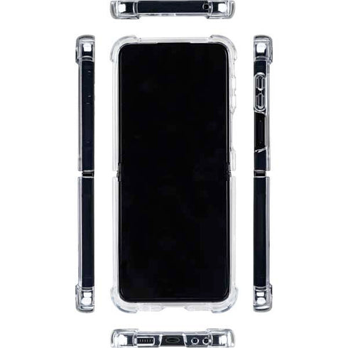 Jamaica Flag Distressed Galaxy Z Flip5 5G Clear Case