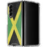 Jamaica Flag Distressed Galaxy Z Fold4 5G Clear Case
