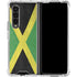 Jamaica Flag Distressed Galaxy Z Fold4 5G Clear Case