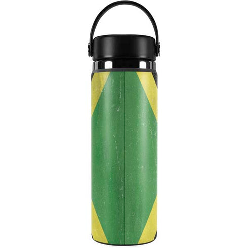 Jamaica Flag Distressed Hydro Flask 20oz Wide Mouth Skin