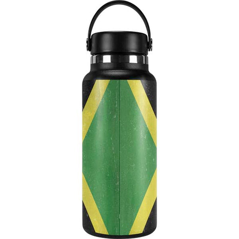Jamaica Flag Distressed Hydro Flask 32oz Wide Mouth Skin