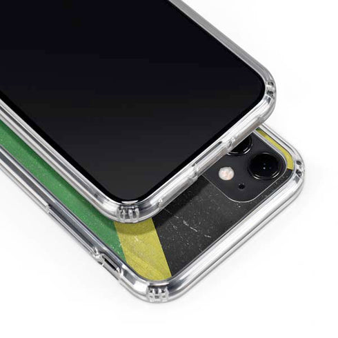 Jamaica Flag Distressed iPhone 11 Clear Case