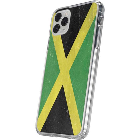 Jamaica Flag Distressed iPhone 11 Pro Clear Case