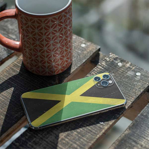 Jamaica Flag Distressed iPhone 11 Pro Max Skin