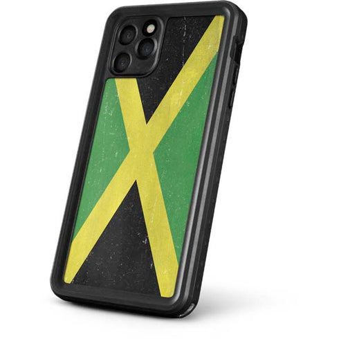 Jamaica Flag Distressed iPhone 11 Pro Waterproof Case