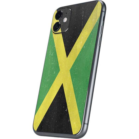 Jamaica Flag Distressed iPhone 11 Skin