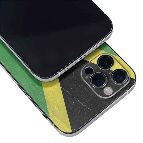 Jamaica Flag Distressed iPhone 12 Pro Max Skin