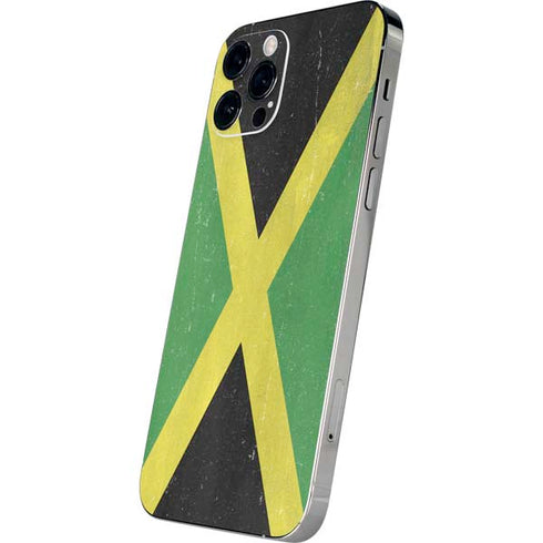 Jamaica Flag Distressed iPhone 12 Pro Skin