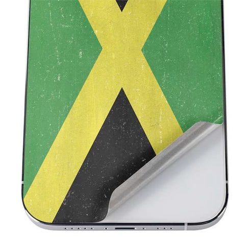Jamaica Flag Distressed iPhone 12 Pro Skin