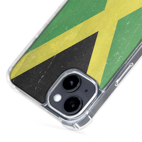 Jamaica Flag Distressed iPhone 13 MagSafe Case