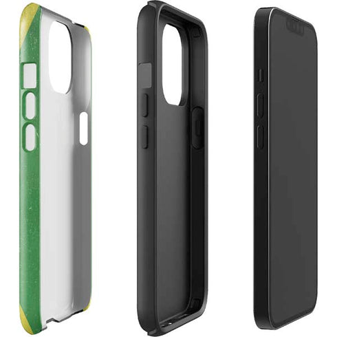 Jamaica Flag Distressed iPhone 14 Plus Impact Case