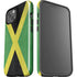 Jamaica Flag Distressed iPhone 14 Plus Impact Case