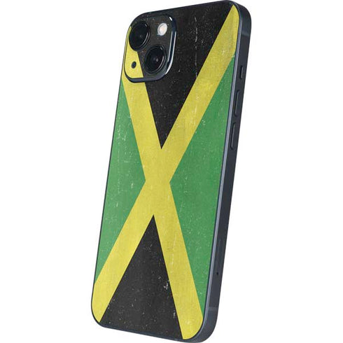 Jamaica Flag Distressed iPhone 14 Plus Skin