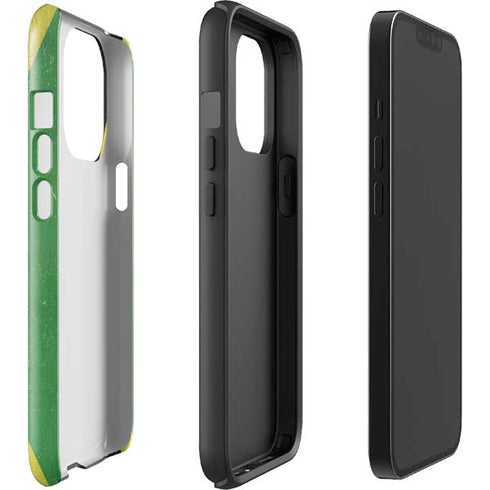 Jamaica Flag Distressed iPhone 14 Pro Impact Case