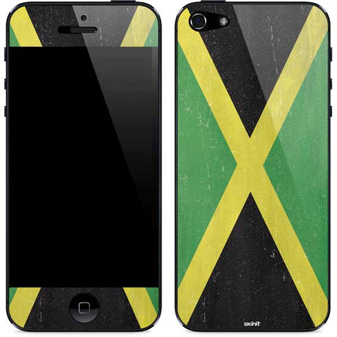 Jamaica Flag Distressed iPhone 5/5s/5SE Skin