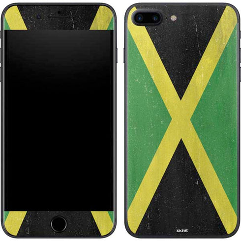 Jamaica Flag Distressed iPhone 7 Plus Skin