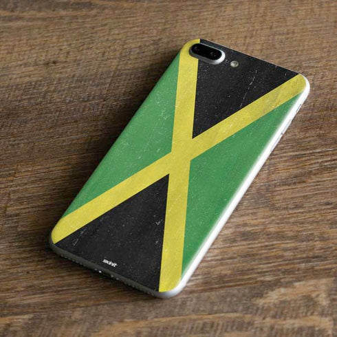 Jamaica Flag Distressed iPhone 8 Plus Skin