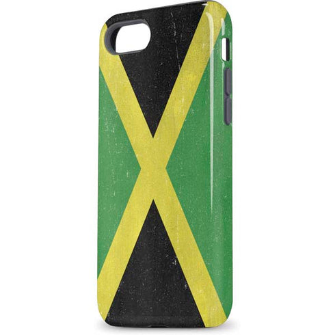 Jamaica Flag Distressed iPhone 8 Pro Case