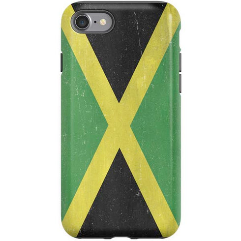 Jamaica Flag Distressed iPhone SE (2nd & 3rd Gen) Pro Case