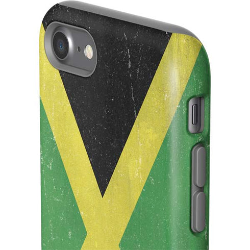 Jamaica Flag Distressed iPhone SE (2nd & 3rd Gen) Pro Case
