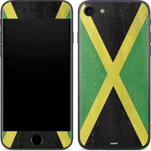 Jamaica Flag Distressed iPhone SE (2nd & 3rd Gen) Skin