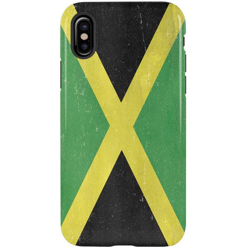 Jamaica Flag Distressed iPhone X Pro Case