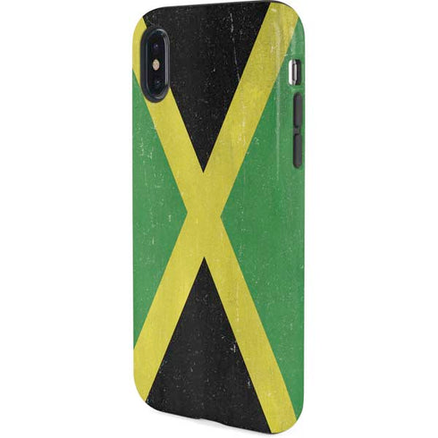 Jamaica Flag Distressed iPhone X Pro Case