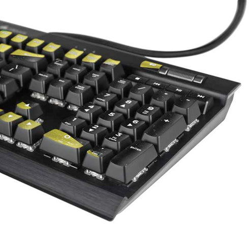 Jamaica Flag Distressed K95 RGB PLATINUM Mechanical Gaming Keyboard Skin