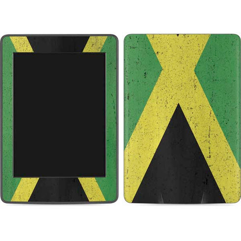 Jamaica Flag Distressed Amazon Kindle Skin