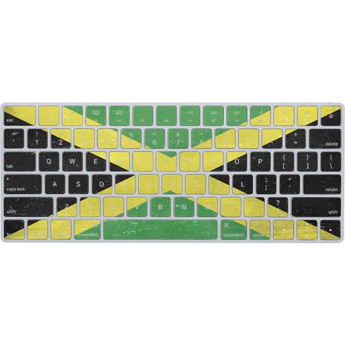 Jamaica Flag Distressed Magic Keyboard Skin
