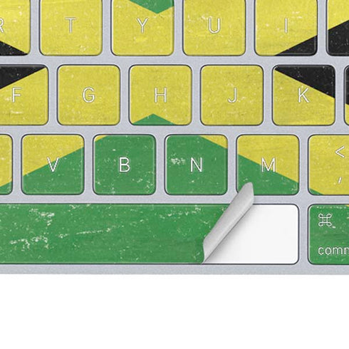 Jamaica Flag Distressed Magic Keyboard Skin