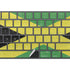 Jamaica Flag Distressed Magic Keyboard with Numeric Keypad Skin