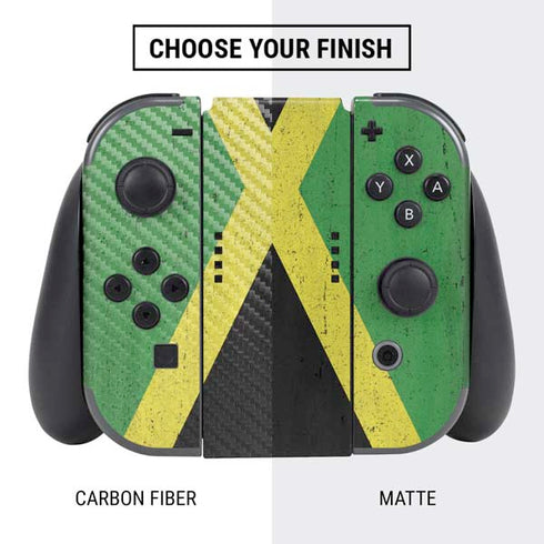 Jamaica Flag Distressed Nintendo Switch Bundle Skin