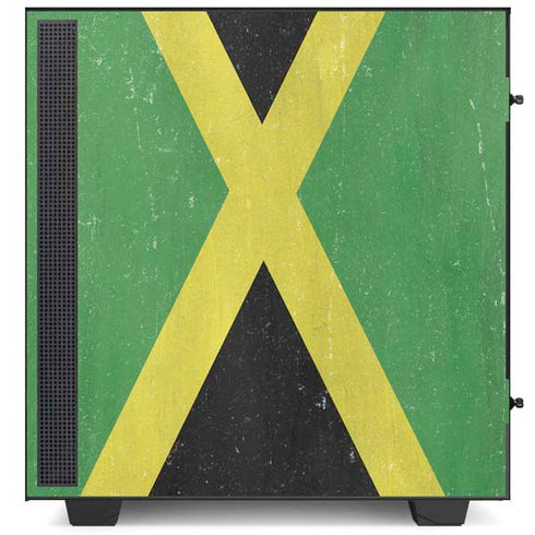 Jamaica Flag Distressed NZXT H510 Compact ATX Mid-Tower Case Skin