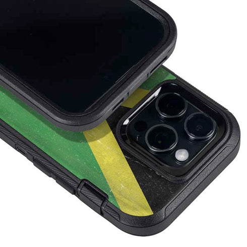 Jamaica Flag Distressed Otterbox Defender iPhone Skin