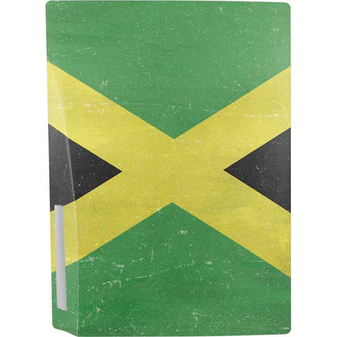Jamaica Flag Distressed PS5 Console Skin
