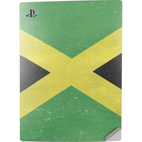 Jamaica Flag Distressed PS5 Digital Edition Console Skin