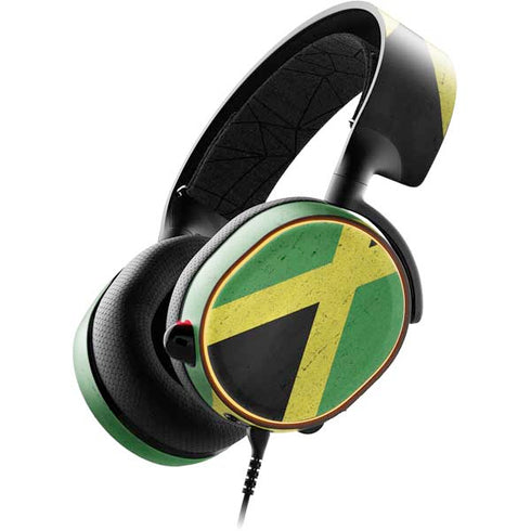 Jamaica Flag Distressed SteelSeries Arctis 5 Skin
